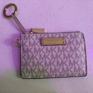 Michael Kors Monogram Wallet with Gold Accents
